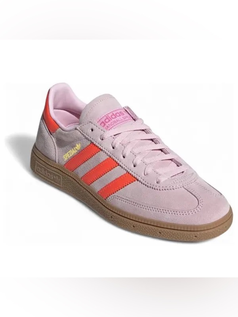 ADIDAS Handball Spezial Sneakers Clear Pink/Solar Orange/Gum M 6.5 / W 7.5